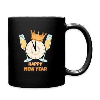 BONNE ANNÉE, BONNE ANNÉE - Mug uni - noir - Droite