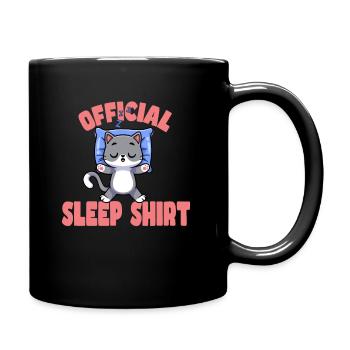 Gute Nacht - Tasse einfarbig - Schwarz - Rechts