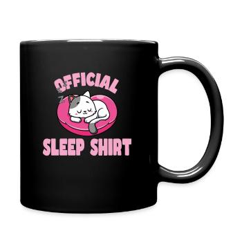 Gute Nacht - Tasse einfarbig - Schwarz - Rechts