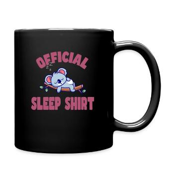 Gute Nacht - Tasse einfarbig - Schwarz - Rechts