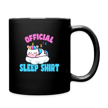 Gute Nacht - Tasse einfarbig - Schwarz - Rechts
