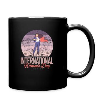 Bonne Journée internationale de la femme le 8. - Mug uni - noir - Droite