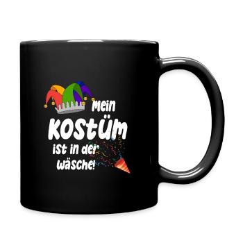 Mein Kostüm ist in der Wäsche - Tasse einfarbig - Schwarz - Rechts