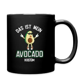 Karneval Kostüm Avocado - Tasse einfarbig - Schwarz - Rechts