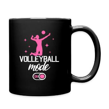 Volleyballspielerin Mode Mädchen Volleyball - Tasse einfarbig - Schwarz - Rechts
