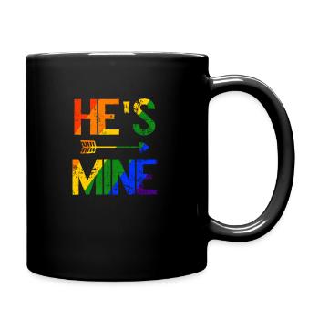 L’amour LGBTQ. Il est à moi - Mug uni - noir - Droite