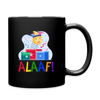 Karneval Kostüm Kölle Alaaf Köln - Tasse einfarbig - Schwarz - Rechts