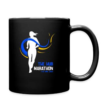 Marathon 17. April 2023 im Hub of the Universe - Tasse einfarbig - Schwarz - Rechts