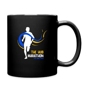 Marathon 17. April 2023 im Hub of the Universe - Tasse einfarbig - Schwarz - Rechts