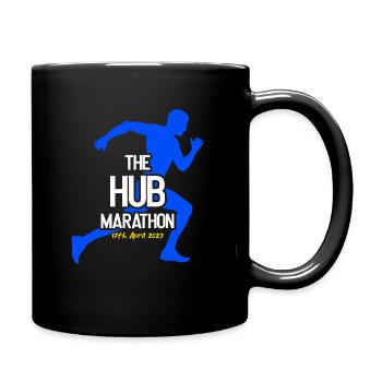 Marathon April 17, 2023 at the Hub of the Universe - Full Colour Mug - black - Right