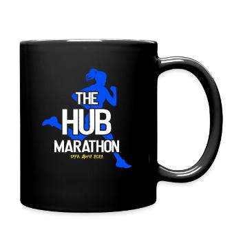 Marathon April 17, 2023 at the Hub of the Universe - Full Colour Mug - black - Right