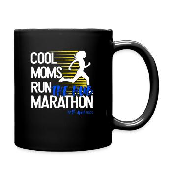Marathon April 17, 2023 at the Hub of the Universe - Full Colour Mug - black - Right