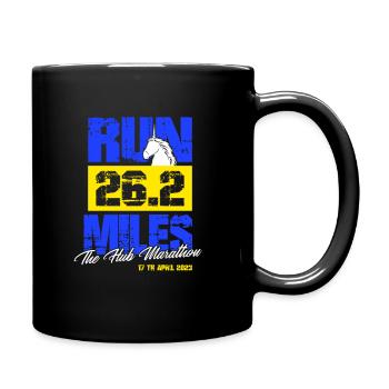 Marathon 17. April 2023 im Hub of the Universe - Tasse einfarbig - Schwarz - Rechts