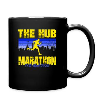 Marathon 17. April 2023 im Hub of the Universe - Tasse einfarbig - Schwarz - Rechts