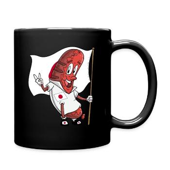 Japanese Pork Bratwurst - Full Colour Mug - black - Right