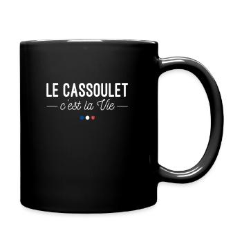 Le Cassoulet c'est La Vie! - Mug uni - noir - Droite