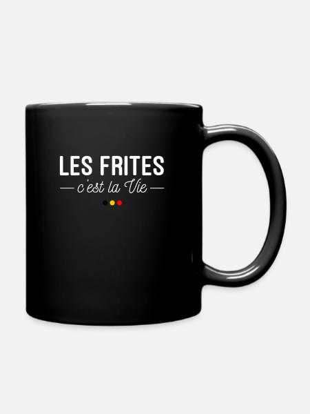 Les Frites, c'est la Vie ! - Mug uni - noir