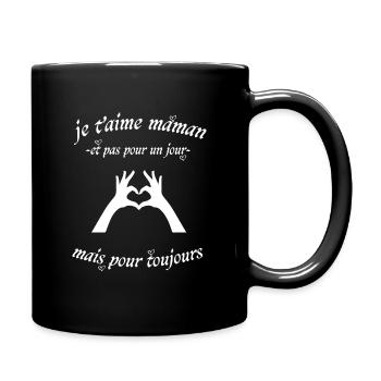 Je t'aime maman - Mug uni - noir - Droite