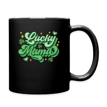 Fête de la Saint-Patrick Maman heureuse - Mug uni - noir - Droite