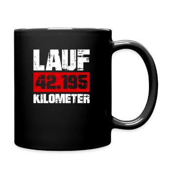 Courir le défi du marathon de 26,2 miles - Mug uni - noir - Droite