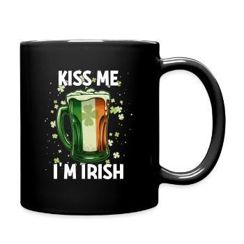 St Patricks Day Kiss Me Im Irish - Mug uni - noir - Droite
