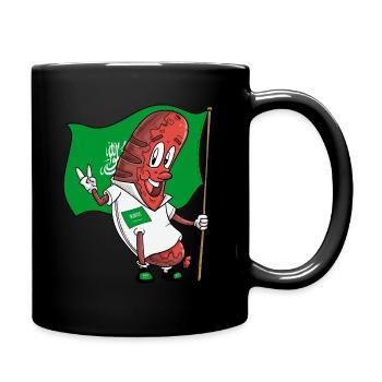 Arabische Schweinsbratwurst - Tasse einfarbig - Schwarz - Rechts