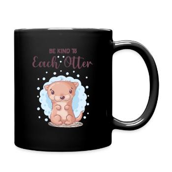 Be nice to every otter - Full Colour Mug - black - Right