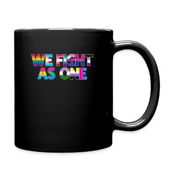 Pride, we fight as one - Full Colour Mug - black - Right