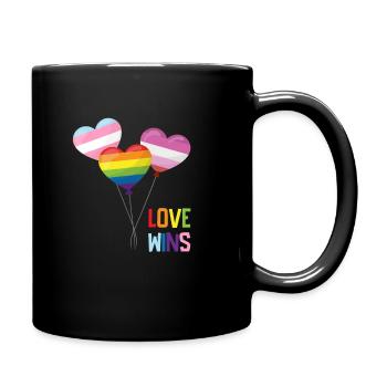 Stolz LGBTQ. Stellungnahme - Tasse einfarbig - Schwarz - Rechts