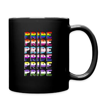 Stolz LGBTQ. Stellungnahme - Tasse einfarbig - Schwarz - Rechts