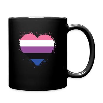 Pride LGBTQ. Aussage - Tasse einfarbig - Schwarz - Rechts