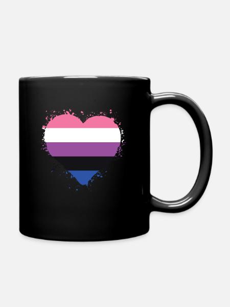 Pride LGBTQ. Aussage - Tasse einfarbig - Schwarz