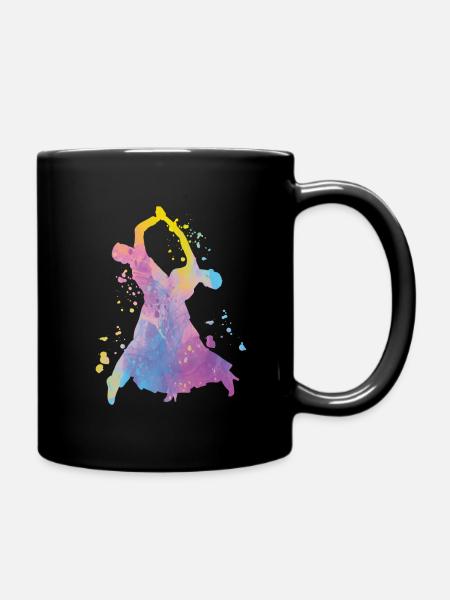Viennese Waltz Ballroom Dances - Full Colour Mug - black