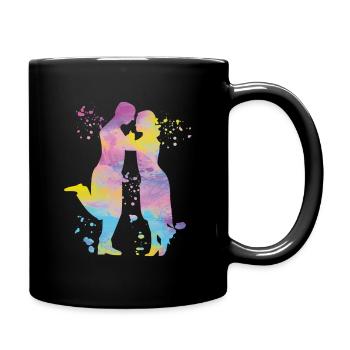 Argentine Tango Dancing Milonga Vals - Full Colour Mug - black - Right