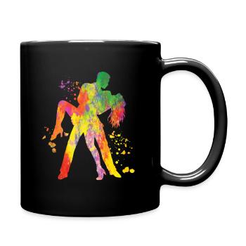 Salsero et Salsera Salsa-festival - Mug uni - noir - Droite