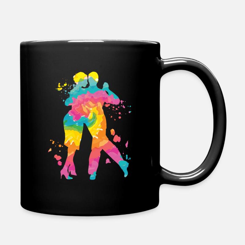 Argentinischer Tango Tanzen Milonga Vals - Tasse einfarbig - Schwarz