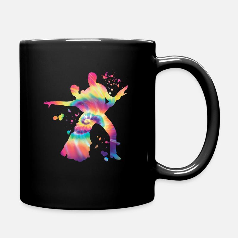 Latin Dancing Couple Aquarell Tänzerin - Tasse einfarbig - Schwarz