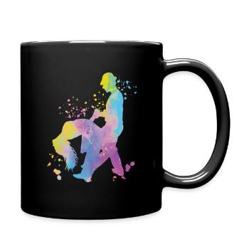 Salsero et Salsera Festival de salsa - Mug uni - noir - Droite