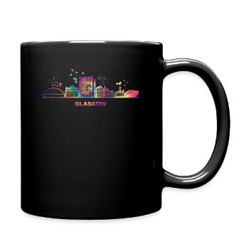 Glasgow Skyline Cityscape Glasgow - Mug uni - noir - Droite