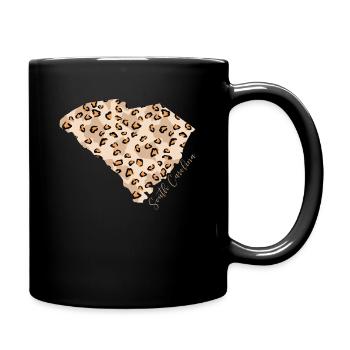 South Carolina Map Leo State Of South - Full Colour Mug - black - Right