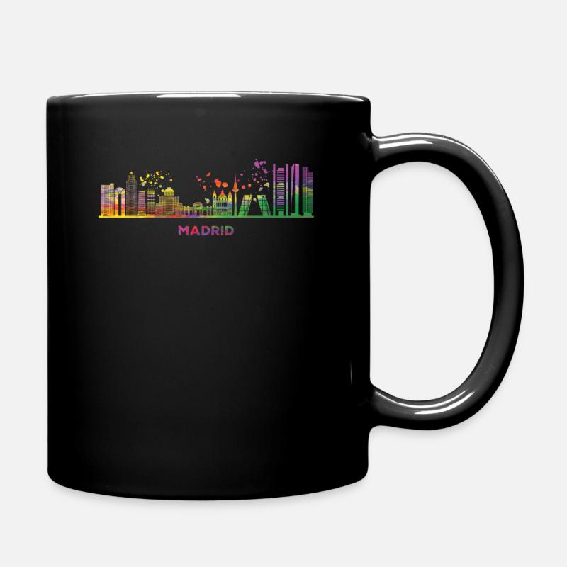 Madrid Skyline Madrid - Tasse einfarbig - Schwarz