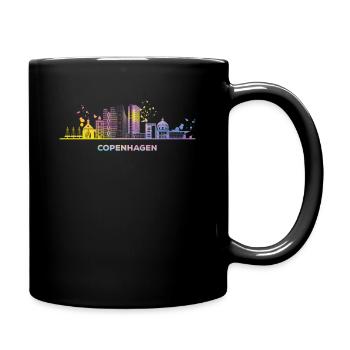 Ligne d’horizon de Copenhague Copenhague - Mug uni - noir - Droite