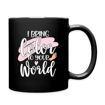 Ich Bringe Farbe In Deine Welt Nail Tech - Tasse einfarbig - Schwarz - Rechts