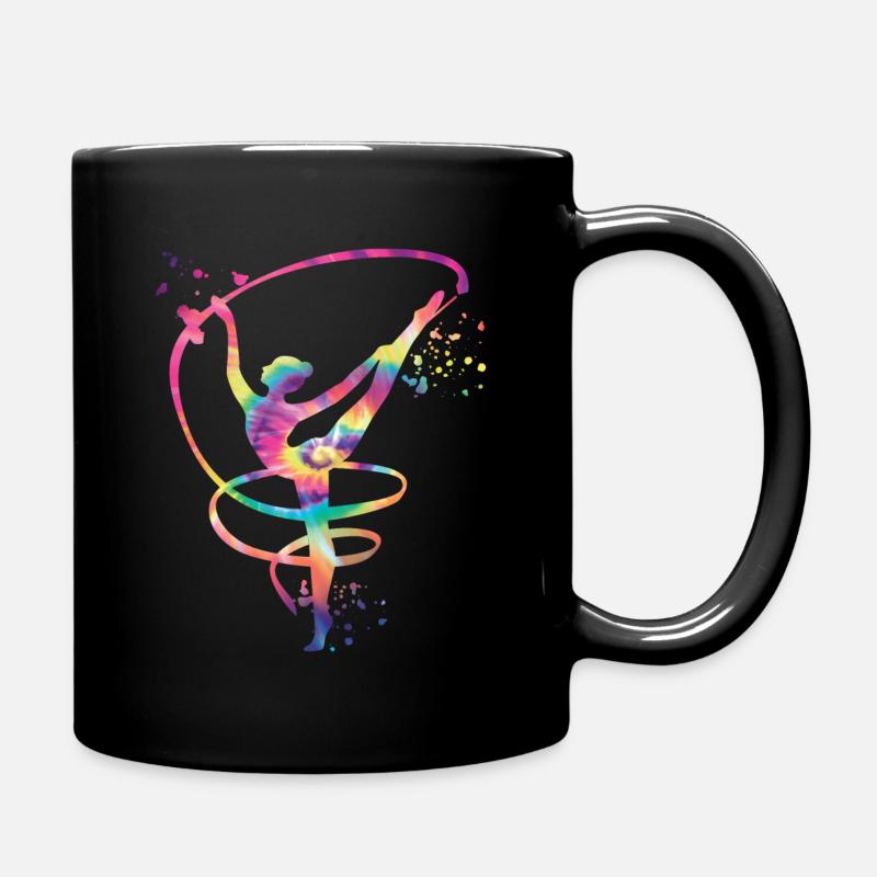 Gymnaste avec groupe Gymnastique rythmique - Mug uni - noir