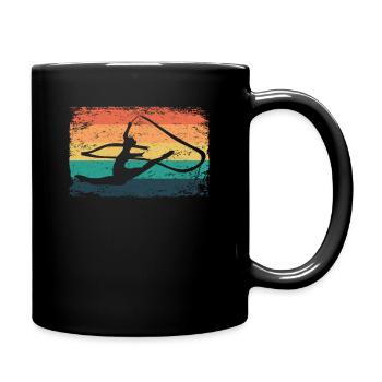 Gymnaste Gymnaste Gymnastique Rythmique Rétro - Mug uni - noir - Droite