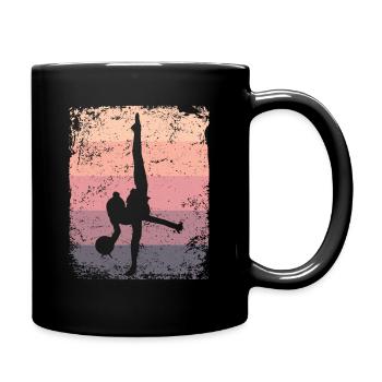 Gymnastikball Retro Rhythmische Gymnastik - Tasse einfarbig - Schwarz - Rechts