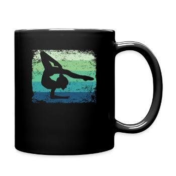 Gymnaste Gymnaste Gymnastique Rythmique Rétro - Mug uni - noir - Droite