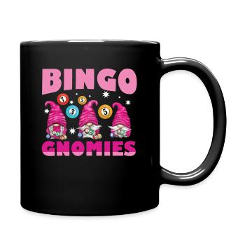 Bingo Gnomies Women Men Funny Bingo - Full Colour Mug - black - Right