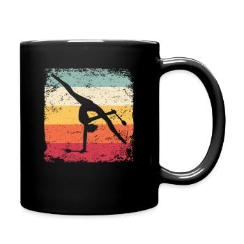 Gymnast Legs Gymnastique Rythmique Rétro - Mug uni - noir - Droite
