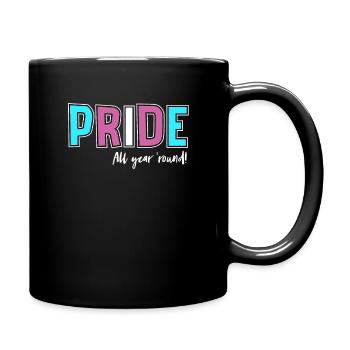 Pride LGBT Liebe gewinnt, wir sind queer und stolz - Tasse einfarbig - Schwarz - Rechts